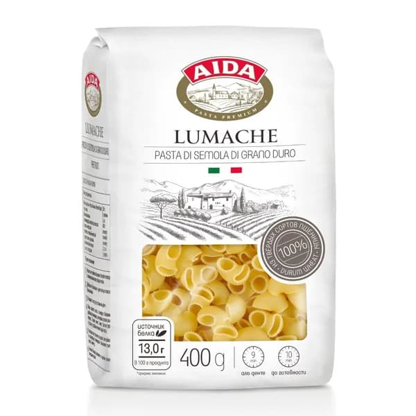 Макароны AIDA Lumache Улитка 400 г