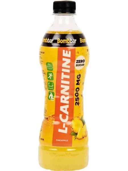 Напиток спортивный BombBar L-Carnitine 2500 мг Ананас, 500мл