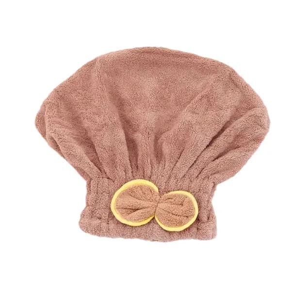 Шапочка для сухих волос с бантиком,25*30 см, красный, 1 шт.