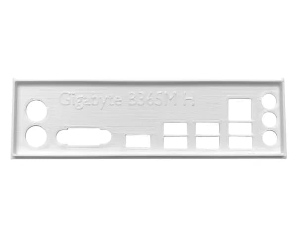 Пылезащитная заглушка, задняя панель для материнской платы Gigabyte B365M H white