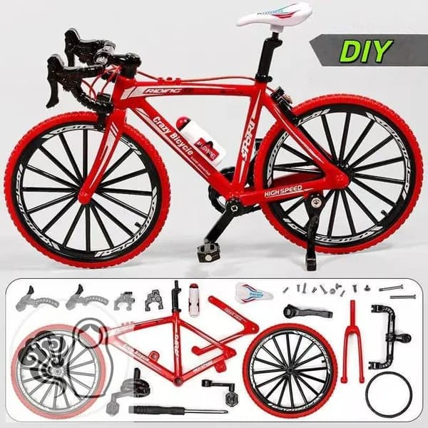 Модель велосипеда 1:8, реалистичная, с подвижными частями, для сборки DIY