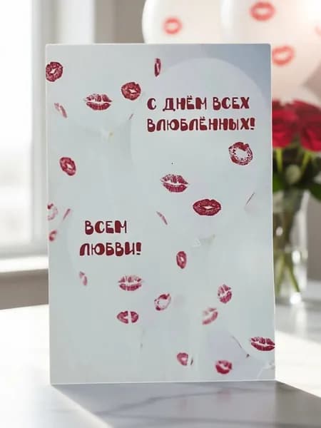 Открытка "С днем всех влюбленных" №40 10*15