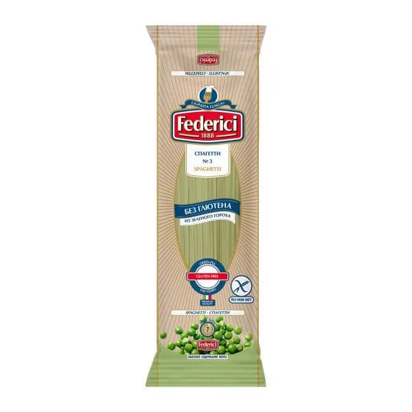 Макароны без глютена из зеленого гороха Federici Spaghetti 250г