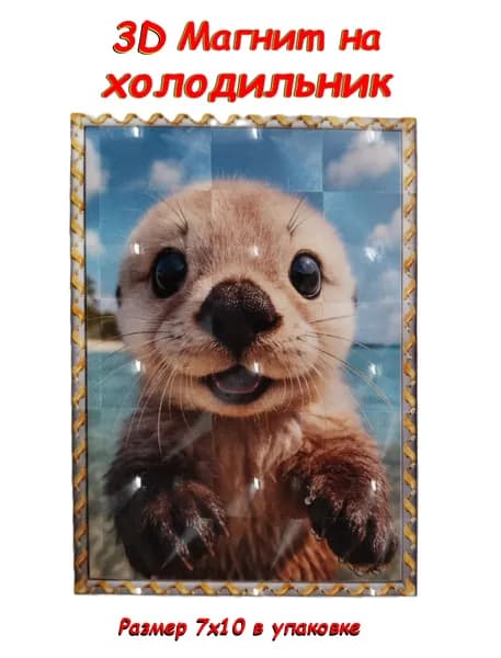 Магнит на холодильник 3D голографический эффект.