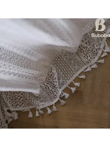 Штора портьера Штора 150х160 см крепление Петли белый