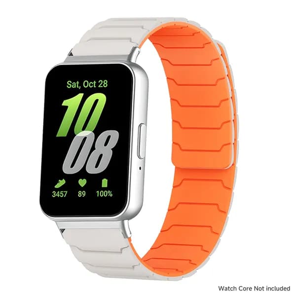 Силиконовый ремешок, совместимый с Samsung Galaxy Watch Fit3, с прочной магнитной застежкой и застежкой-петлей в стиле бронежилета