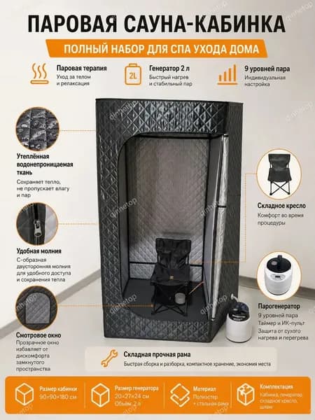 Сауна с душевой кабиной