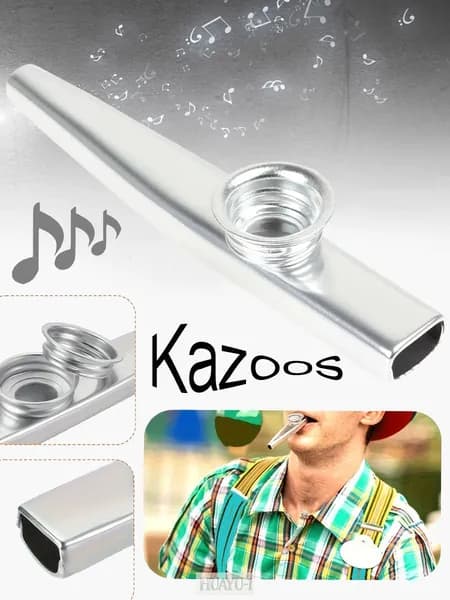 C-Tone Metal Kazoo Подарок на музыкальный инструмент.