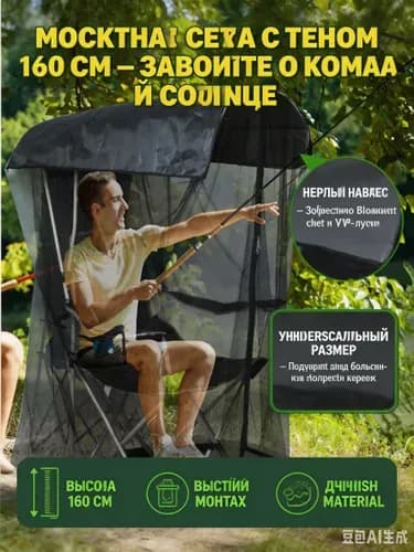 Пляжный зонт,89см,черный матовый
