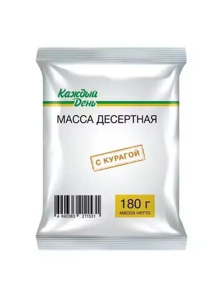 Масса десертная Каждый День с курагой 23% СЗМЖ 180 г