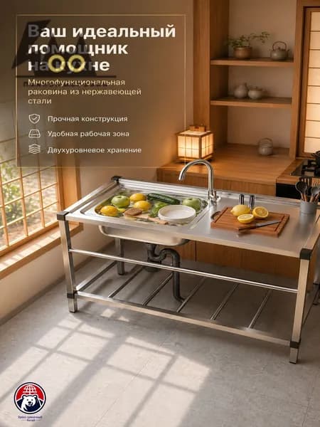 Садовая кухня,76х43х78см