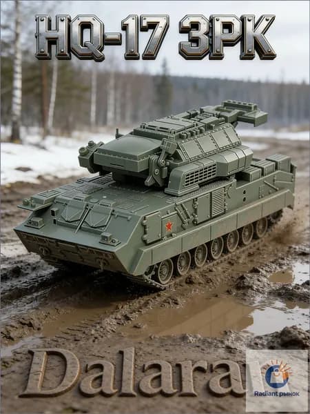HQ-17 гусеничный ЗРК сборная модель танка 1/72 без клея, Dalaran (на базе 9K330 Тор-М1/Тор-М2КМКНР классика