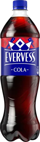 Напиток безалкогольный EVERVESS Кола сильногазированный, 1L