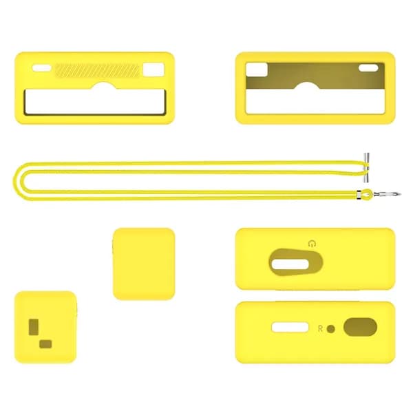 Силиконовый чехол для камеры Kodak Charmeira Keychain, жёлтый, противоударный