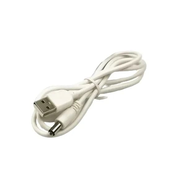 Кабель питания аудио постоянного тока, кабель для зарядки USB-белый-1,2 м