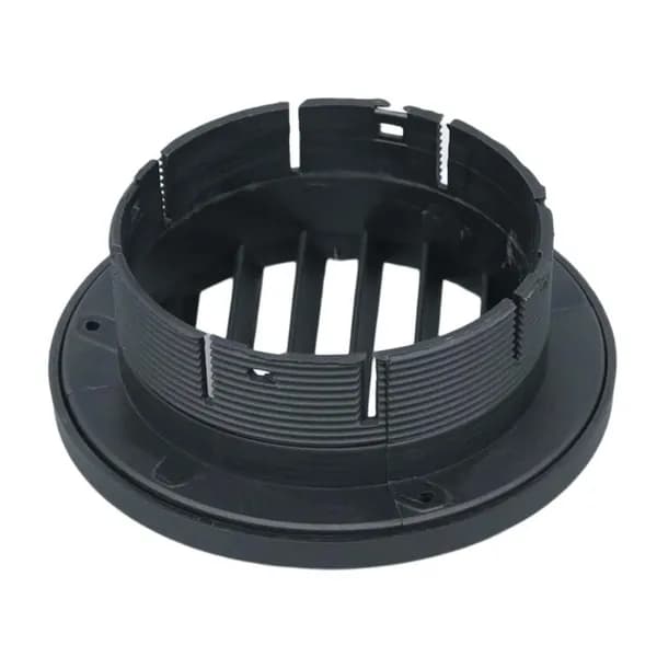 Круглая решётка воздуховода отопителя, чёрная, 90mm