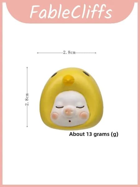 кролик jenny pig series resin craft magnet clips for home office and giftgiving chick white pig