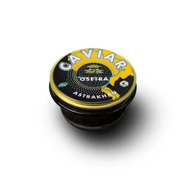 Икра черная русского осетра Астраханская Икра Premium Забойная зернистая, 100г
