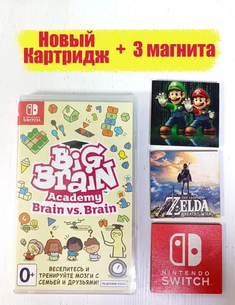 Игра Big Brain Academy Magnet Edition Nintendo Switch (Nintendo Switch, Русская версия)