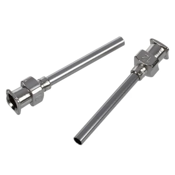 Игла-дозатор с коннектором Luer Lock из нержавеющей стали, калибр 12, внутренний диаметр 2,05 мм, внешний диаметр 2,8 мм, длина 1 дюйм (упаковка из 6 шт.)