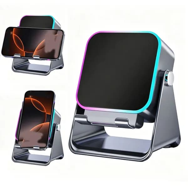 Беспроводная акустическая колонка с подставкой и RGB-подсветкой, Bluetooth 5.3, магнитная активация