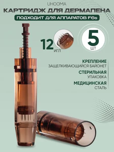 Картридж к F6S 12 cartridge для дермапен мезопен / 12 игл / UNK7-5 шт