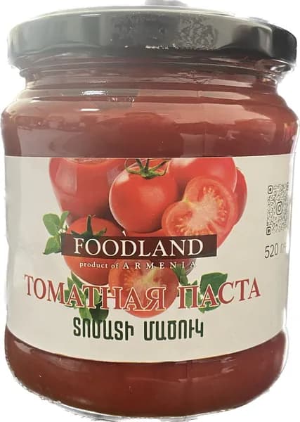 Томатная паста FOODLAND 520 г