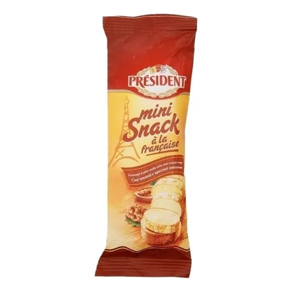 Сыр мягкий President Mini Snack a la Francaise Red Snack 60% БЗМЖ 90 г