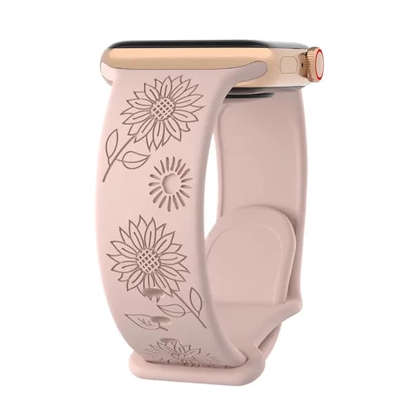 ремешок для Apple Watch 38мм/40/41mm/42mm(10 серий), series 1 2 3 4 5 6 7 8 9/SE (для эплвотч) ,Силиконовый резной браслет