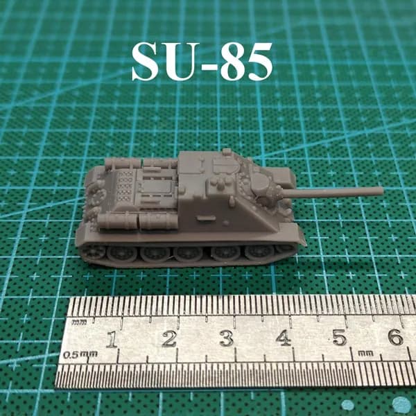 Миниатюрная модель танка в масштабе 1:144, напечатанная на 3D-принтере, из смолы, советские основные боевые танки Второй мировой войны T34/KV1 /IS2/T26, Россия Т72/Т80/Т90