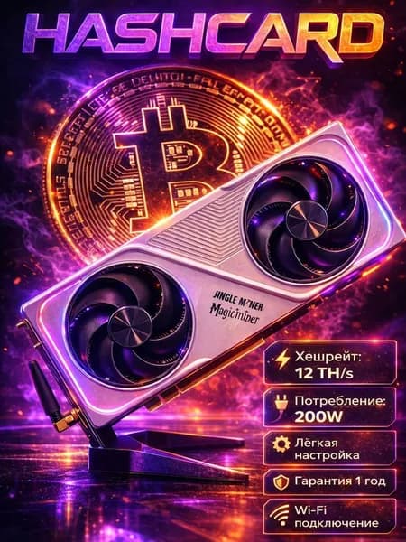 Домашний асик майнер HashCard 12,5Th/s высокая прибыльность и быстрая окупаемость высокая прибыльность