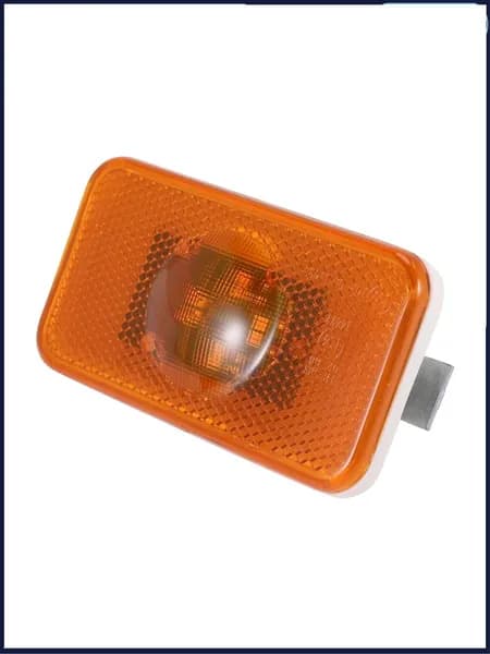 Боковой габаритный фонарь 24V для грузовиков Volvo FH/FM/FL, 4 LED, жёлтый