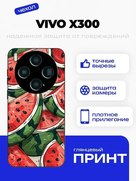 Чехол на Vivo X300 арбуз