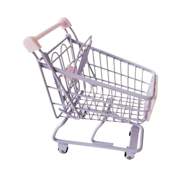 Мини тележка для хранения игрушек, фиолетовая