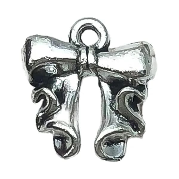 Кулон с бантом своими руками 13x11mm 10pcs