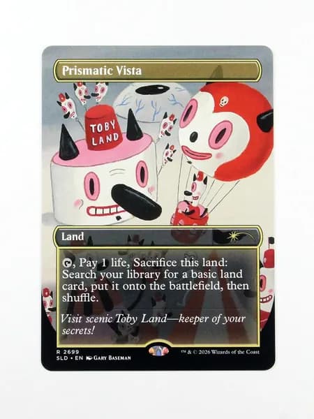 Голографическая (Holo) прокси-карта TCG/MTG Proxy: Prismatic Vista #2699