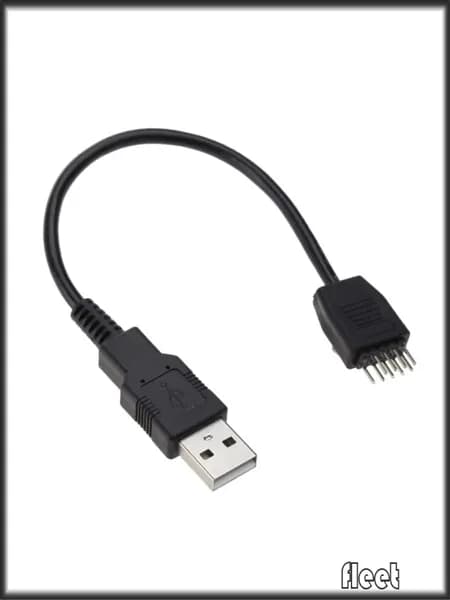 9-Контактный USB-Кабель С Разъемом USB, USB 2.0 Тип A (Папа) На Разъем
