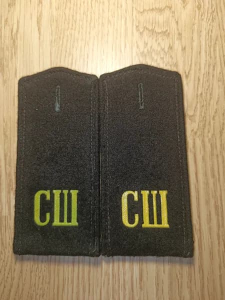 Погоны СШ спецшкольника ВС СССР.Черные.СШ