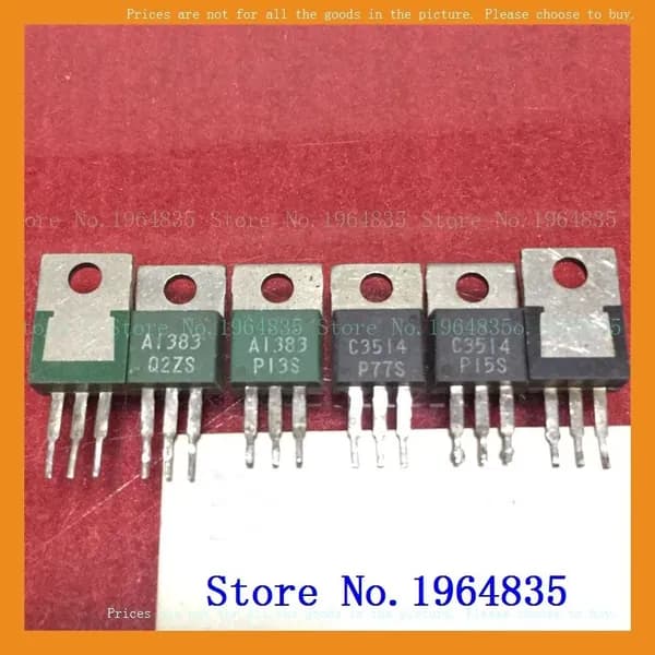 2 шт/лот пара 2SA1383 2SC3514 A1383 C3514 the used