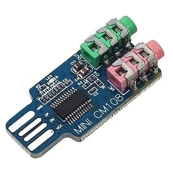 USB звуковая карта без драйверов, внешний модуль для компьютера/ноутбука, чип CM108
