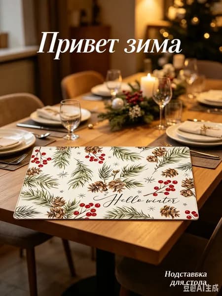 Салфетка сервировочная Лён 30x45см, 1шт.