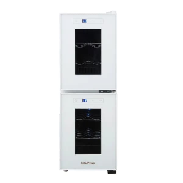 Винный шкаф Cellar Private CP012-2W, 12 бут, белый.
