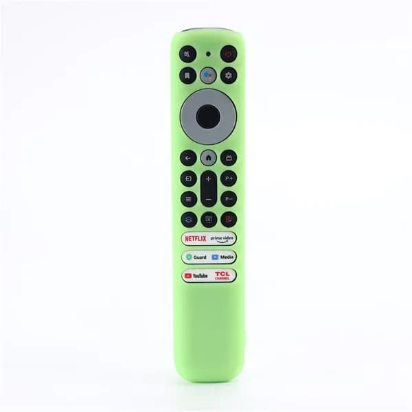 Чехол для пульта TCL RC902VFMR1, силиконовый, противоударный, светящийся зеленый, с ажурным дизайном