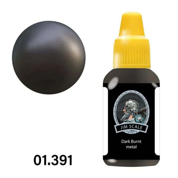 Металлики акриловые Jim Scale: Dark Burnt metal (18мл)