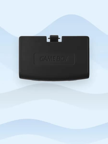 Пластиковая крышка аккумулятора для Game Boy Advance, Черный