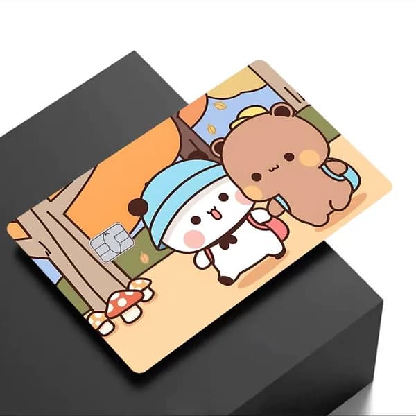 Бубу и Дуду Мультфильм Bubu And Dudu Наклейка для банковской карты