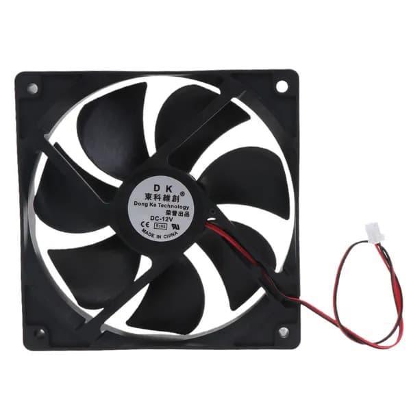 12025 двухпроводной охлаждающий вентилятор с масляным подшипником-12V