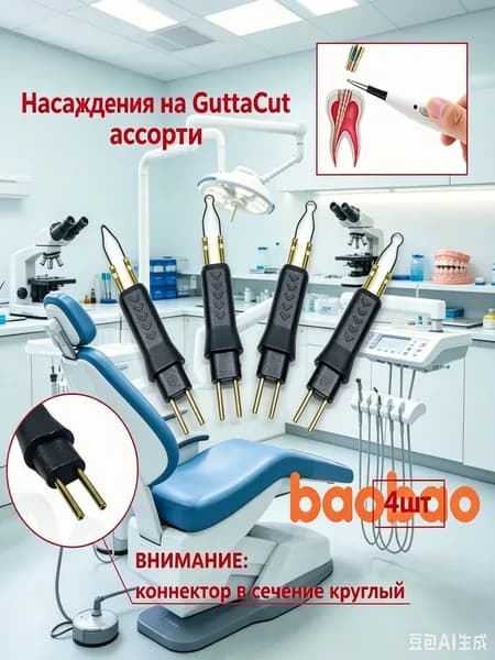 Насадки GuttaCut для гуттаперчи 4шт