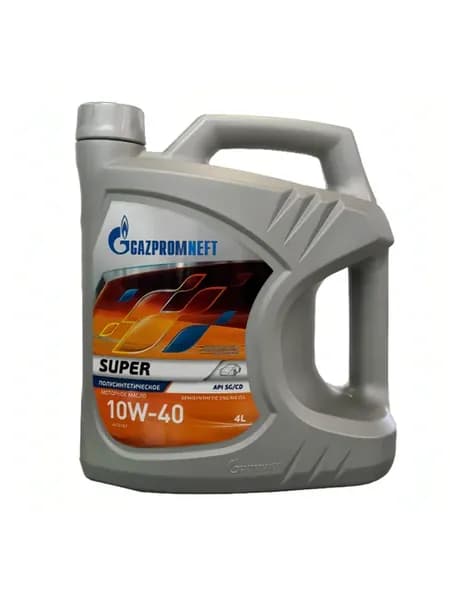 Масло моторное Газпром Super 10W40, 4 л, полусинтетическое
