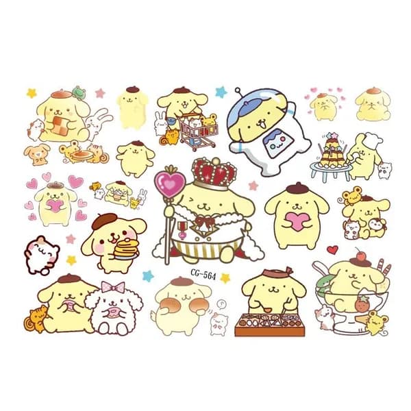 Тату-наклейки Hello Kitty Kuromi Cinnamoroll, набор для детей, праздник, подарок